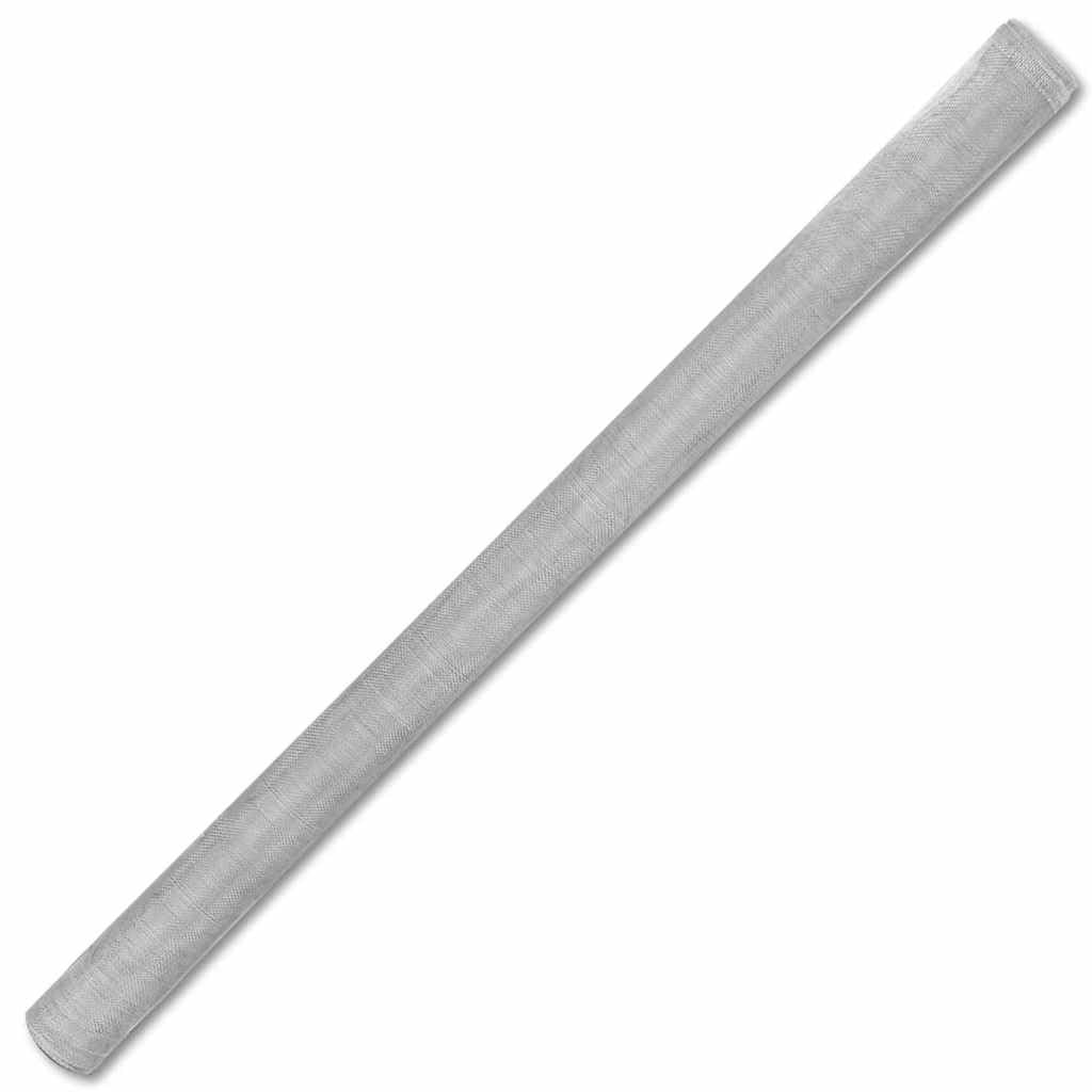 Aluminum Mesh Screen 39.4"x196.9" Silver P58414