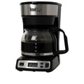 Programmable Coffee Maker Stainless Steel 12-Cup Glass Carafe Black/Gray X176173