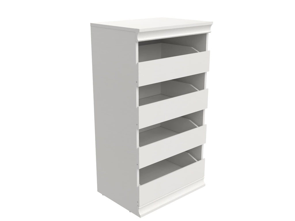 White 4 Drawer Wood Modular Storage Unit F3211