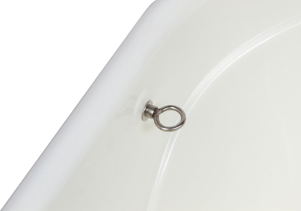 Portable Pet Bath Tub White 37.5"x19.5"x35.5" O85067
