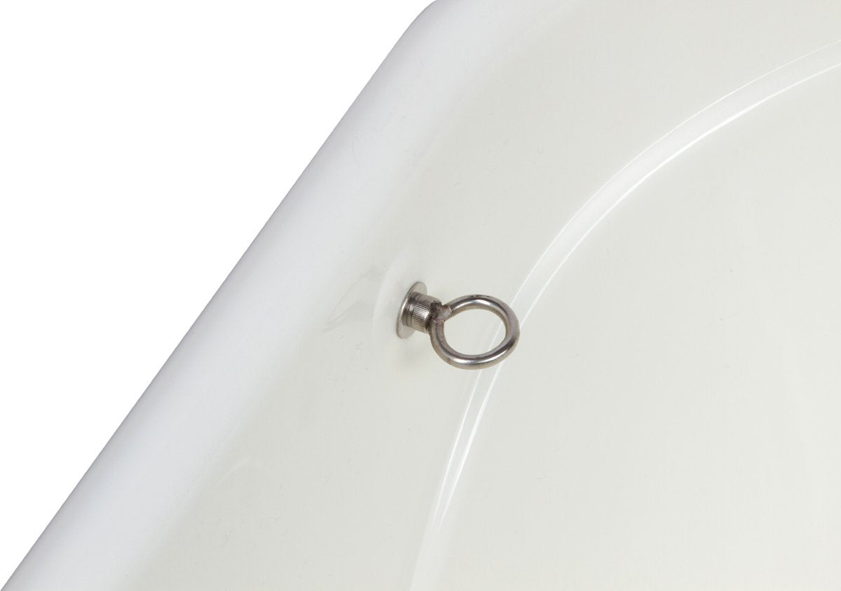 Portable Pet Bath Tub White 37.5"x19.5"x35.5" O85067
