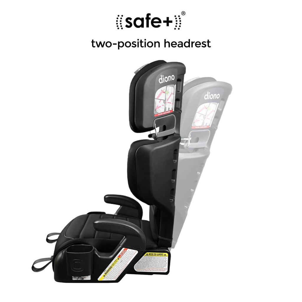 2-in-1 High Back Booster, 40-120 lbs, Black P4989