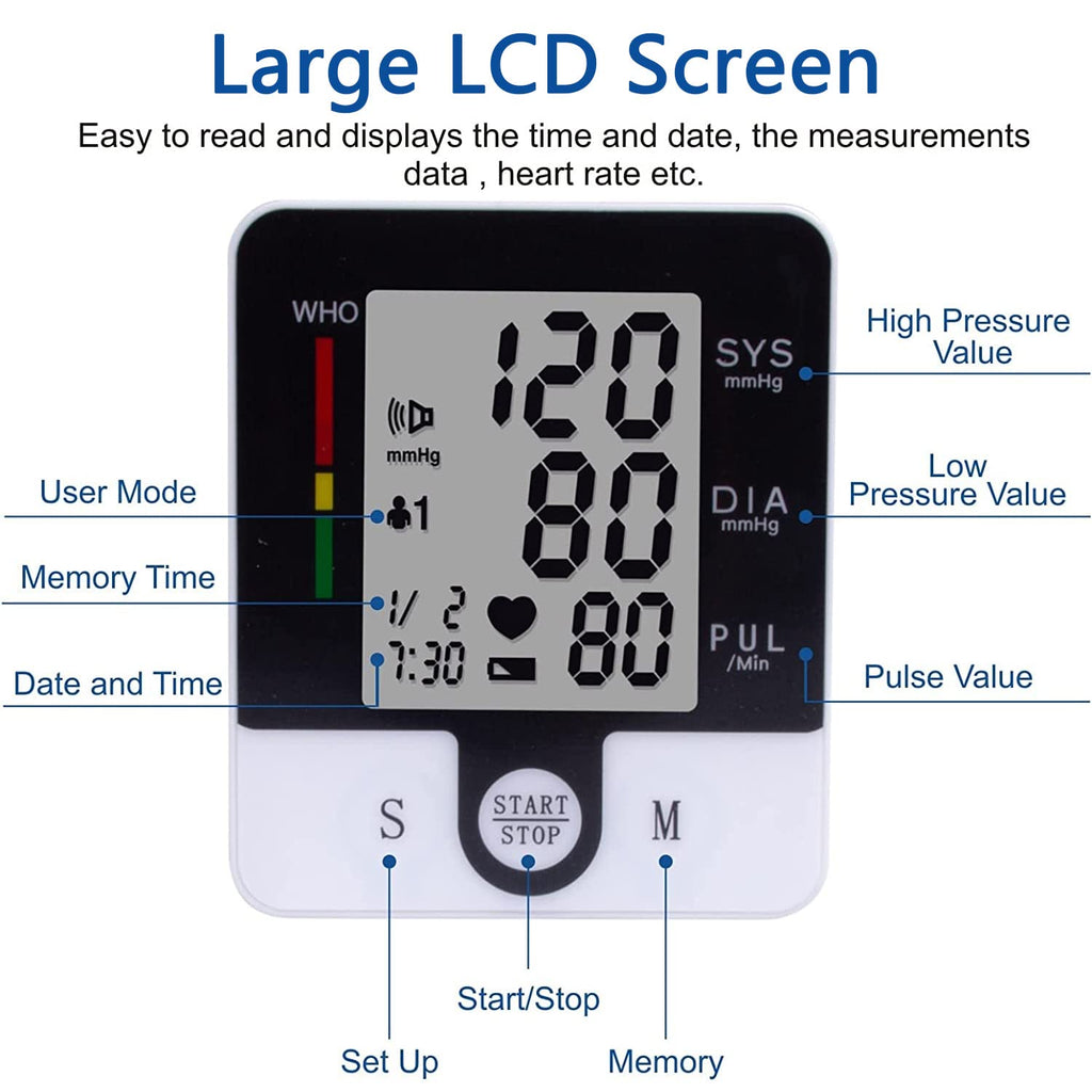 Automatic Talking Wrist Blood Pressure Monitor W859