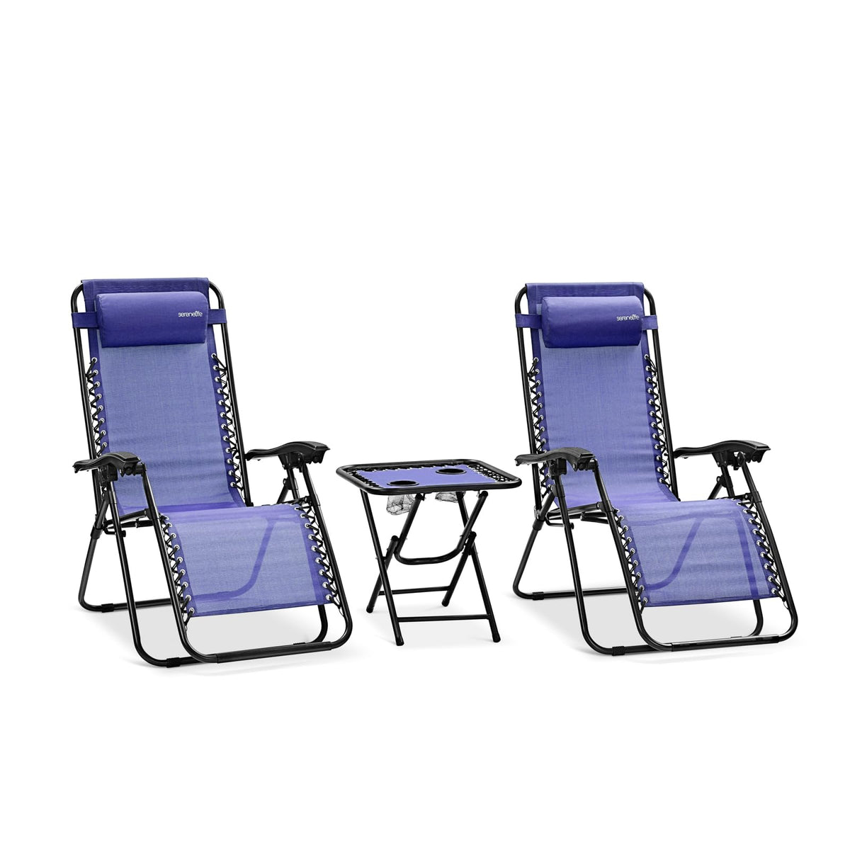 Zero Gravity Lounge Chair Set with Table I183995