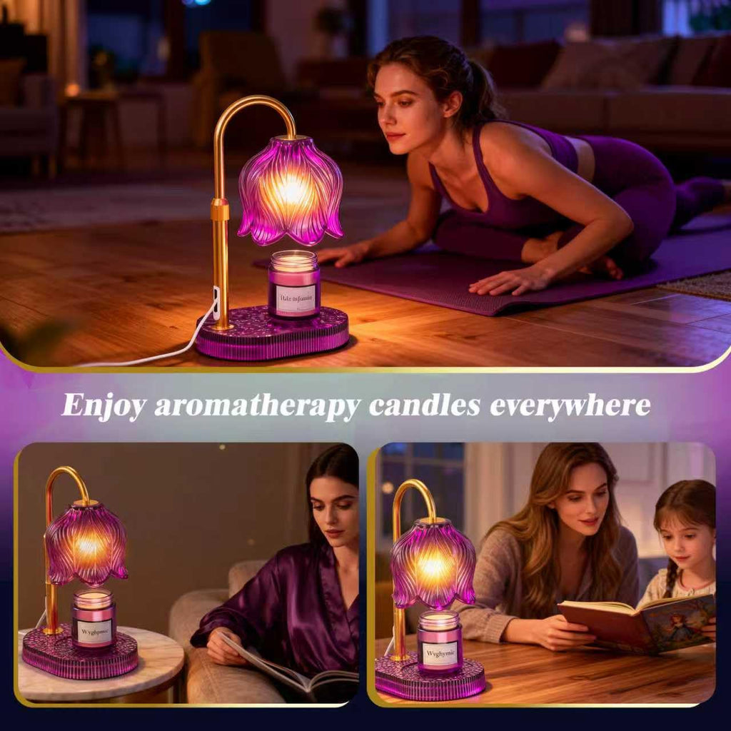 Flower Candle Warmer Lamp with Timer E137