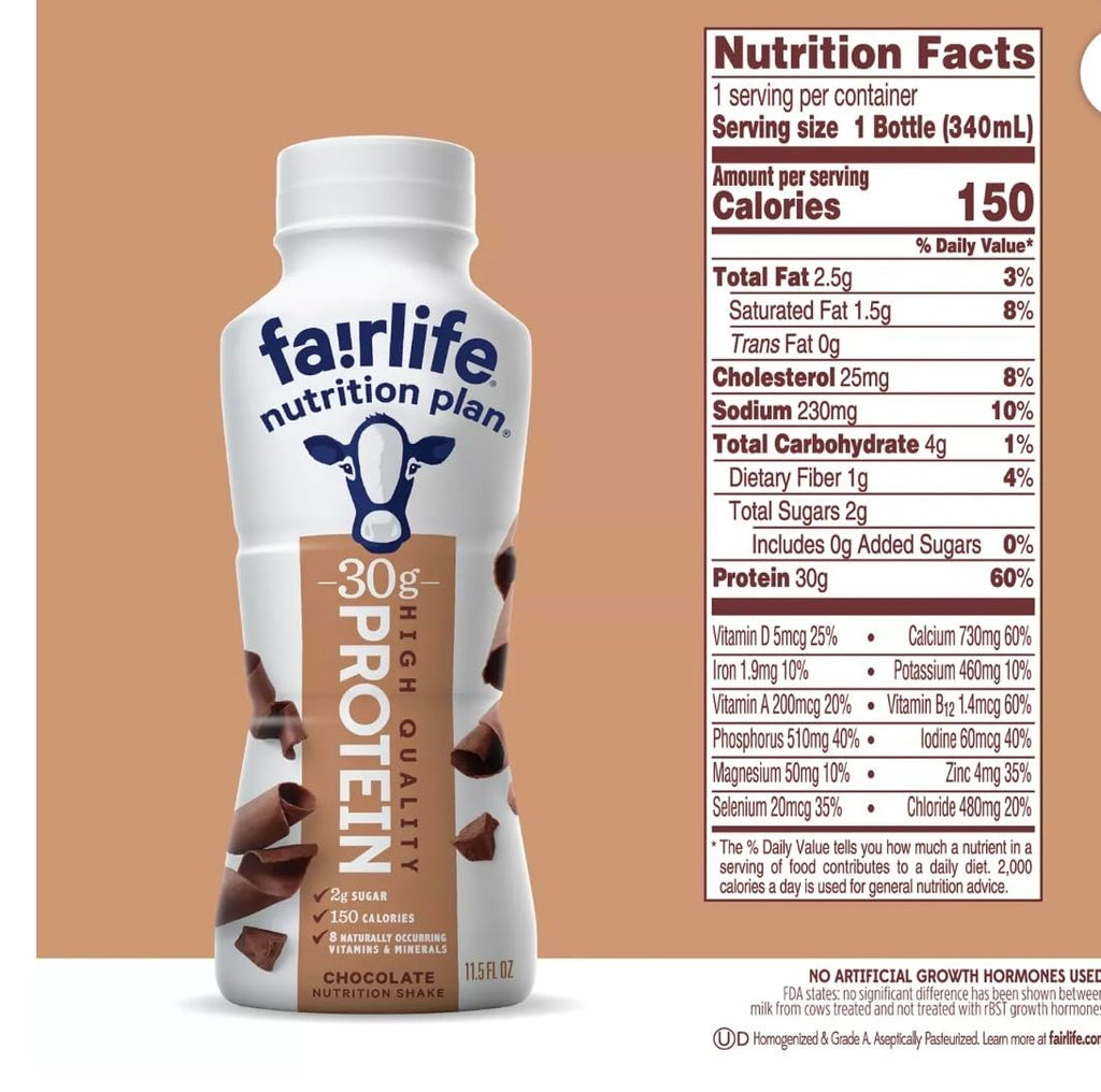 Chocolate Protein Shakes 12 Pack Lactose-Free G137025