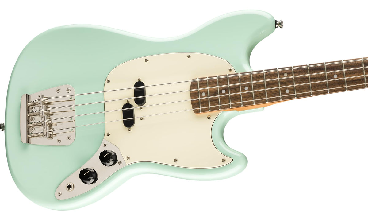 Surf Green Electric Bass Guitar with Instrument Cable, Tuner, Strap E16302