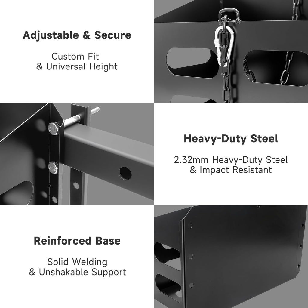 Lockable Metal Steel Gas Cans Holder Rack 5 Gallon U491300
