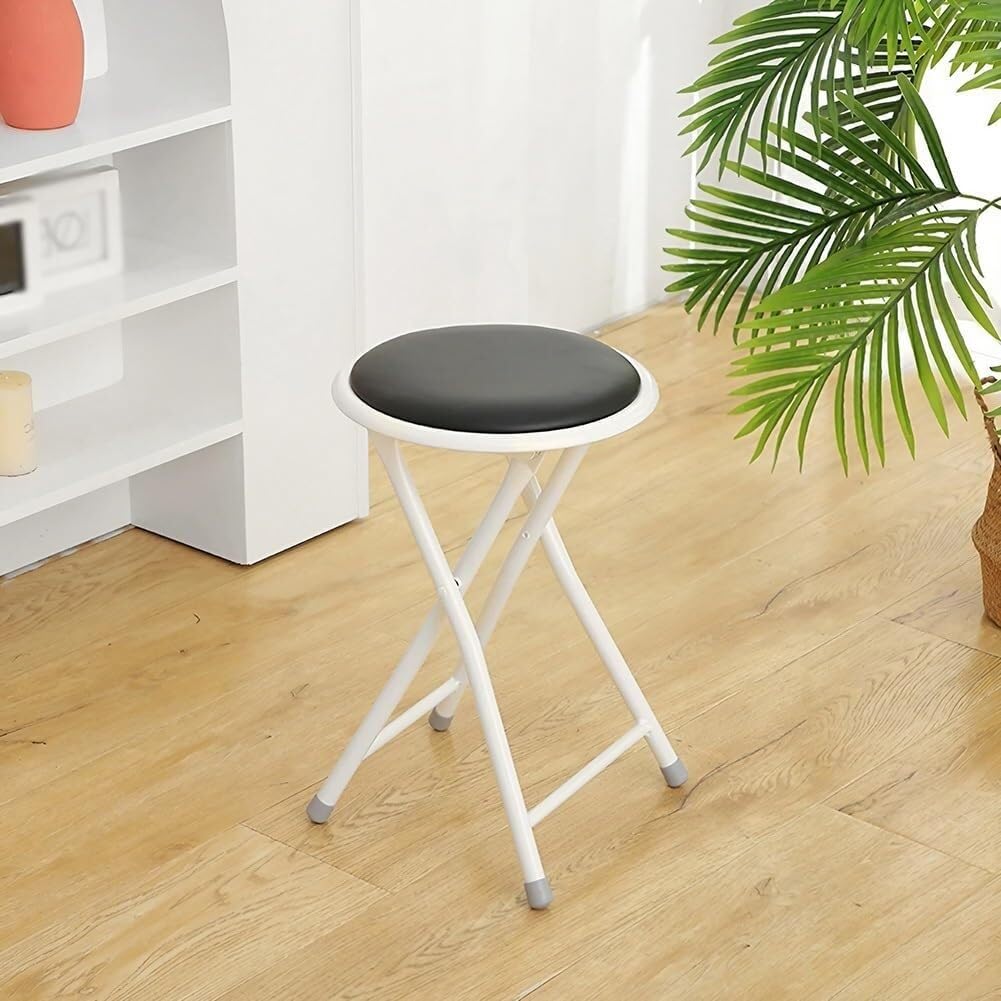 Folding 18in Round Padded Bar Stool W3048