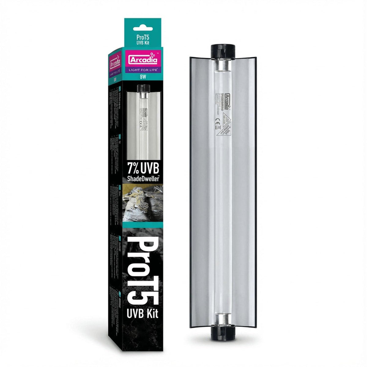 12" 8 Watts 7% UVB Reptile Light Fixture Kit G3951