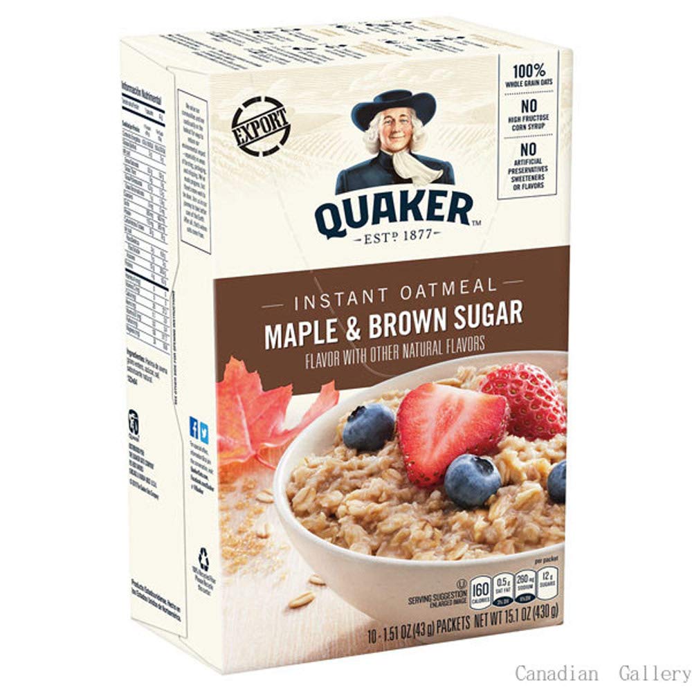Instant Oatmeal Maple & Brown Sugar Pack of 6 N618