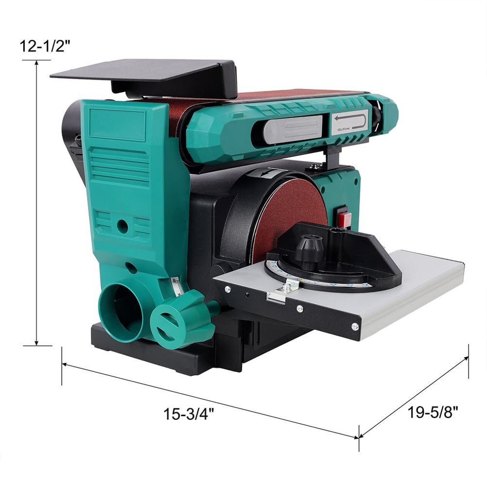 4x36 in Belt & 6 in Disc Sander with Cast Iron Base L672
