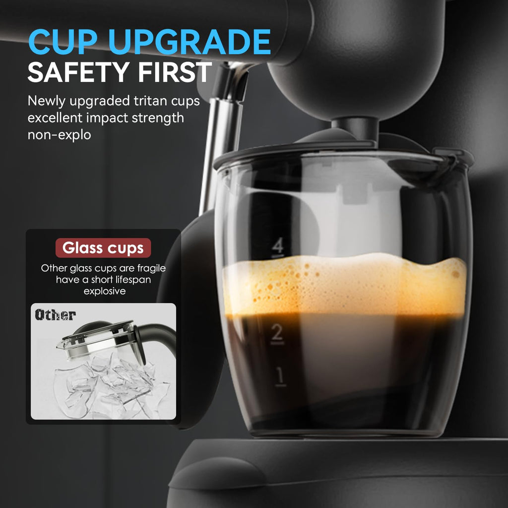 Compact Espresso & Cappuccino Machine with Steam Wand F30549