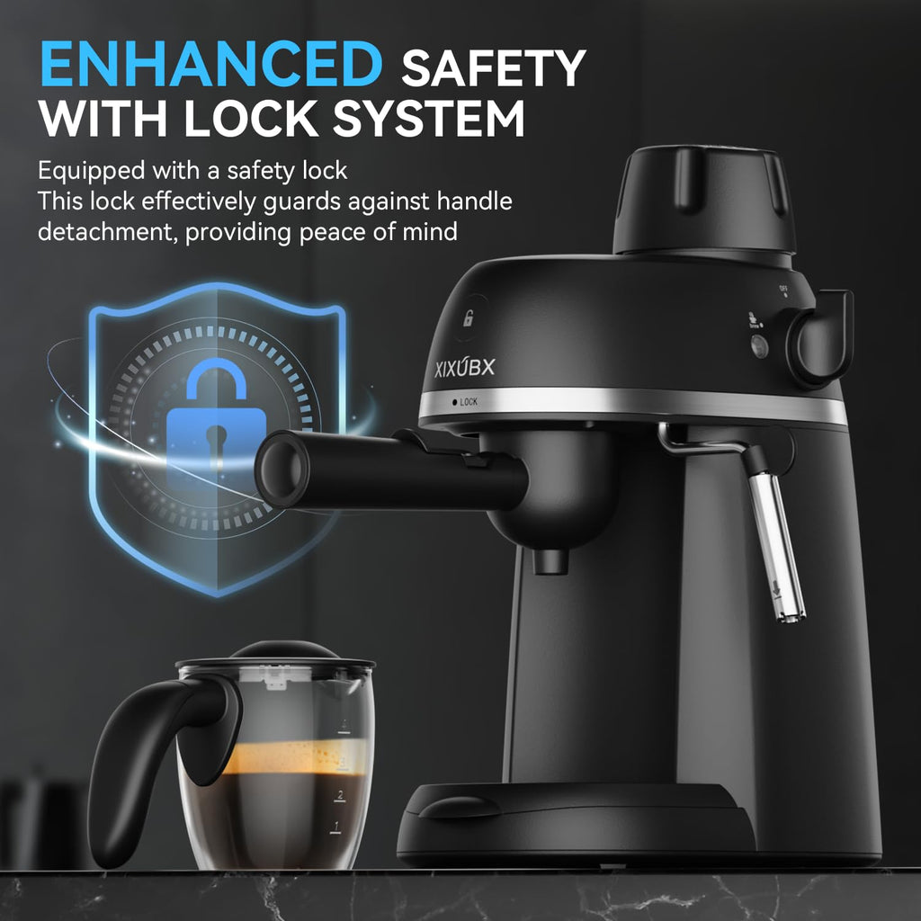 Compact Espresso & Cappuccino Machine with Steam Wand F30549