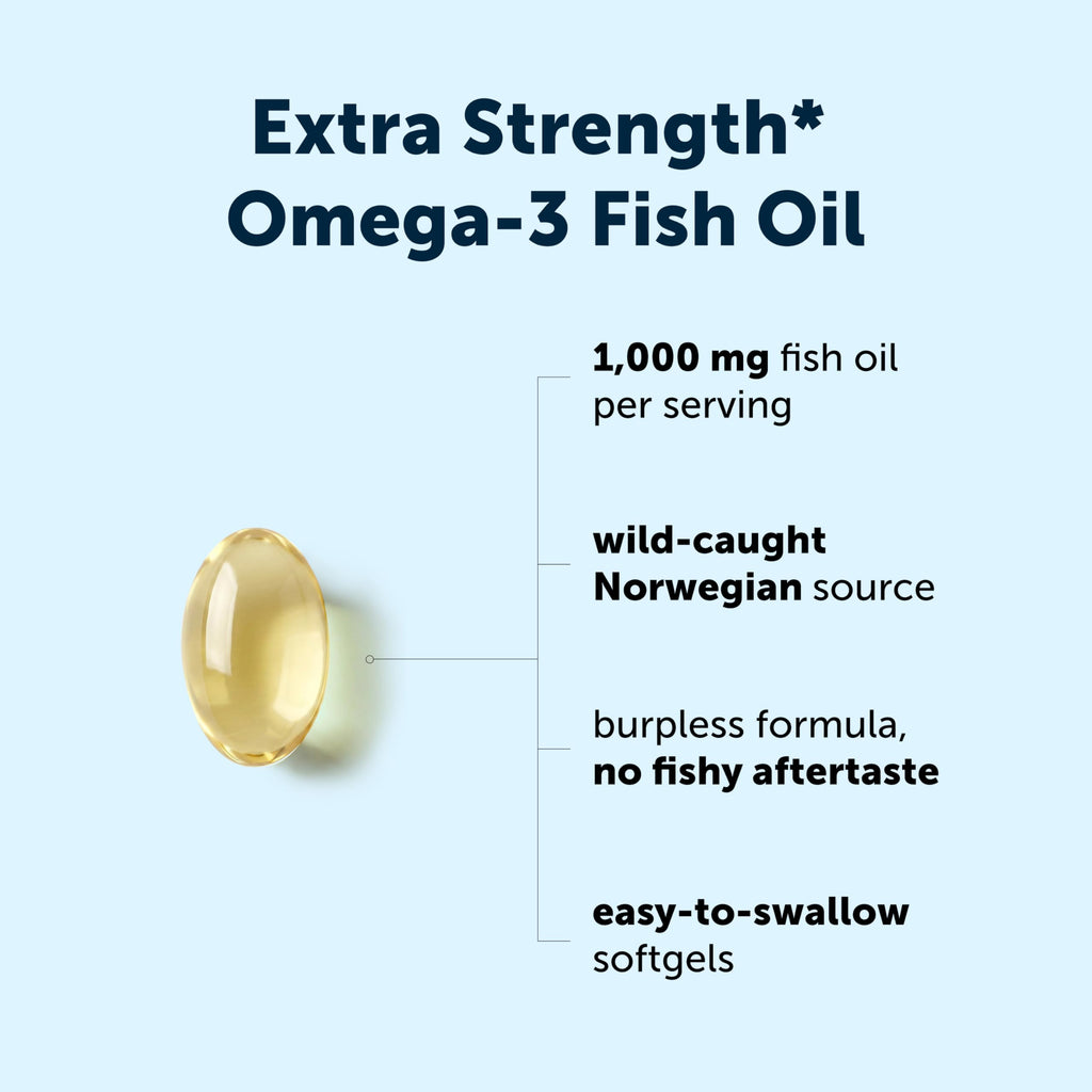 Omega-3 Fish Oil 1,000mg 300 Softgels Lemon Flavored D2618