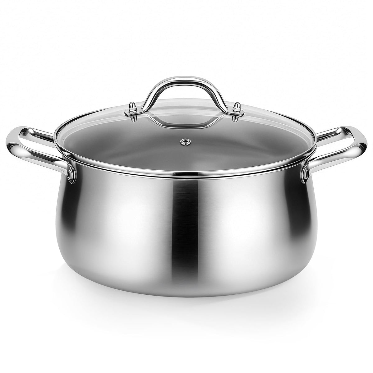 8QT Tri-Ply Stainless Steel Stock Pot with Lid S13815