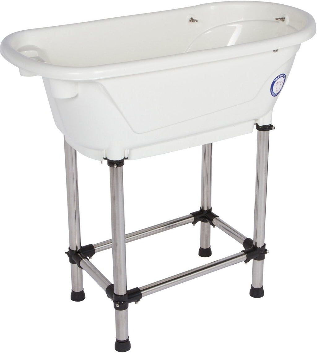 Portable Pet Bath Tub White 37.5"x19.5"x35.5" O85067