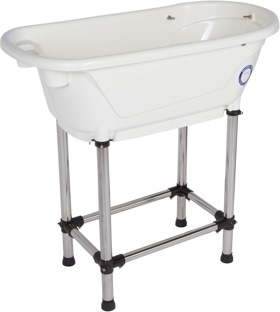 Portable Pet Bath Tub White 37.5"x19.5"x35.5" O85067