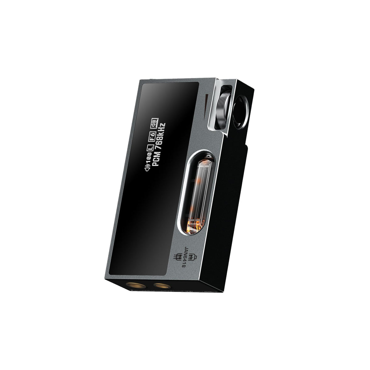 Portable Headphone Amplifier USB DAC AMP Dongle with Dual Tubes, 3.5mm+4.4mm Jack, Grey N4807