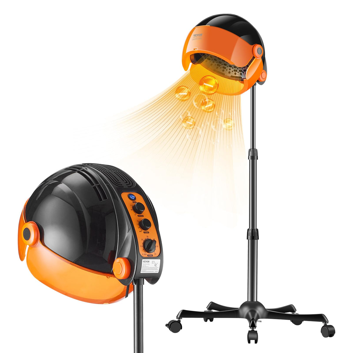 1875W Ionic Hooded Hair Dryer with Timer H995