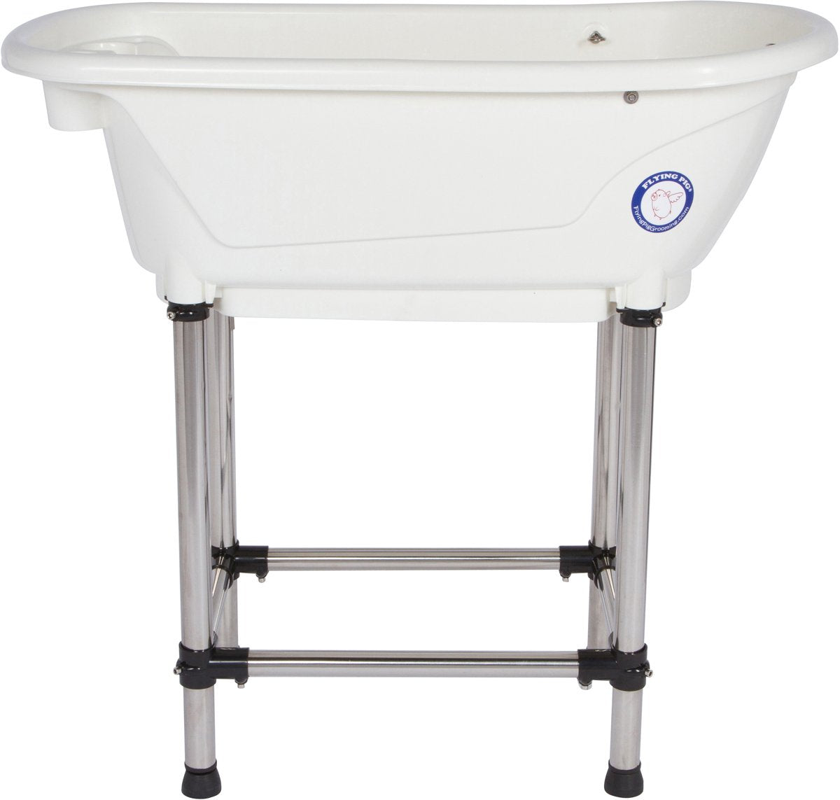 Portable Pet Bath Tub White 37.5"x19.5"x35.5" O85067