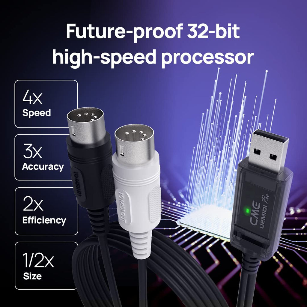 High-Speed USB MIDI Cable with Filter and Mapper Q4365