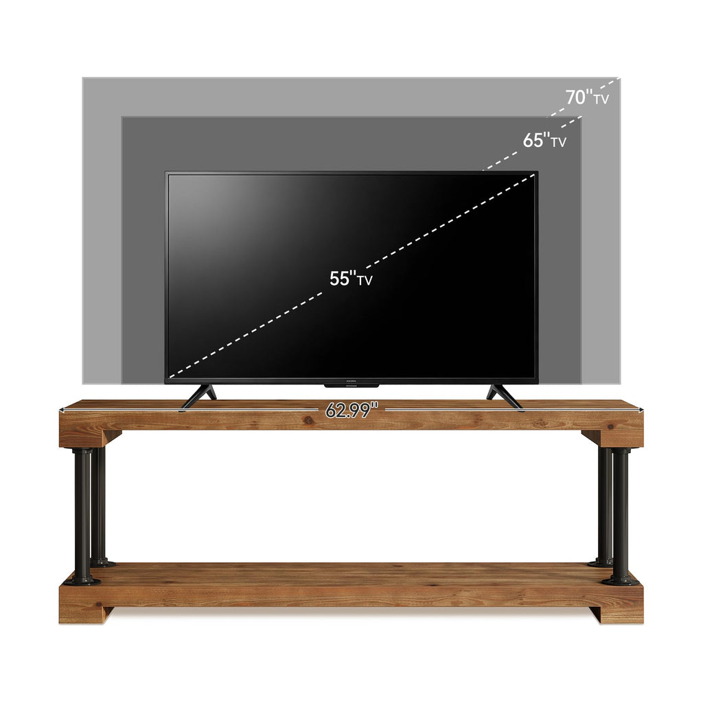 Solid Wood TV Stand for 75-Inch TV I78611