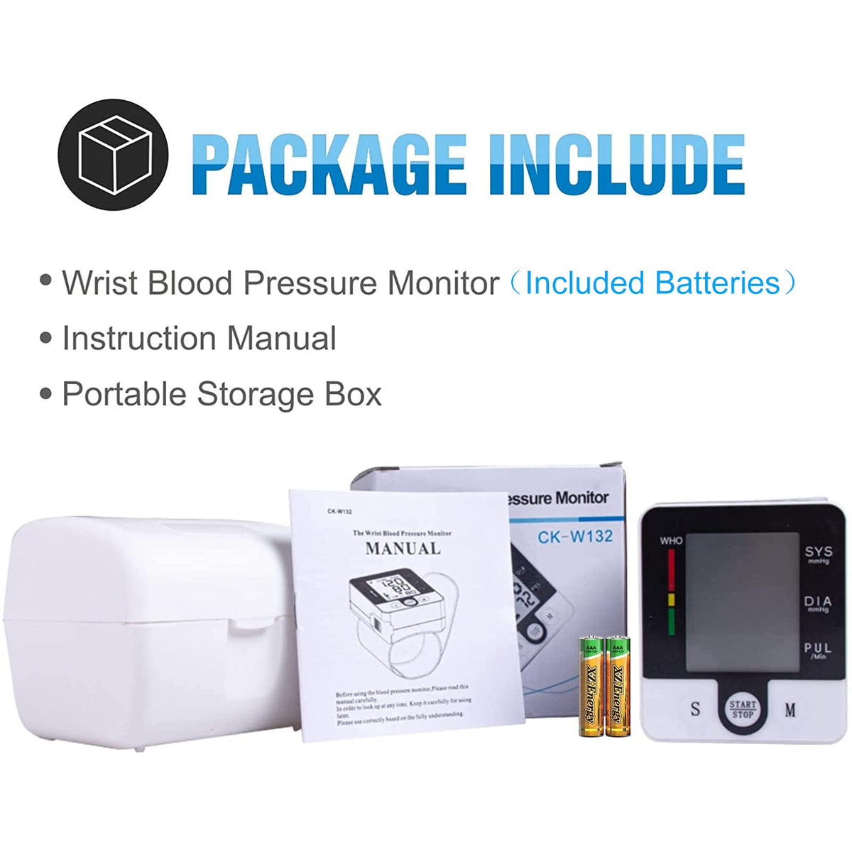 Automatic Talking Wrist Blood Pressure Monitor W859
