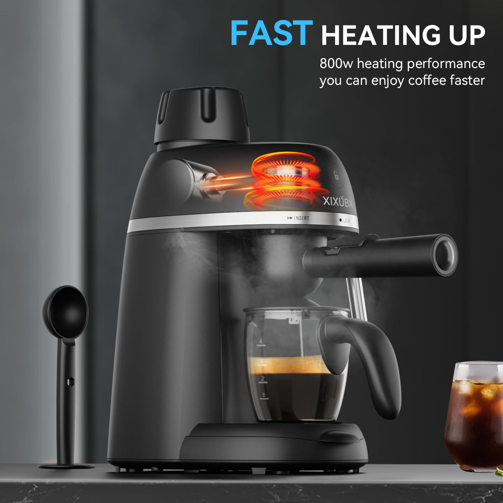 Compact Espresso & Cappuccino Machine with Steam Wand F30549
