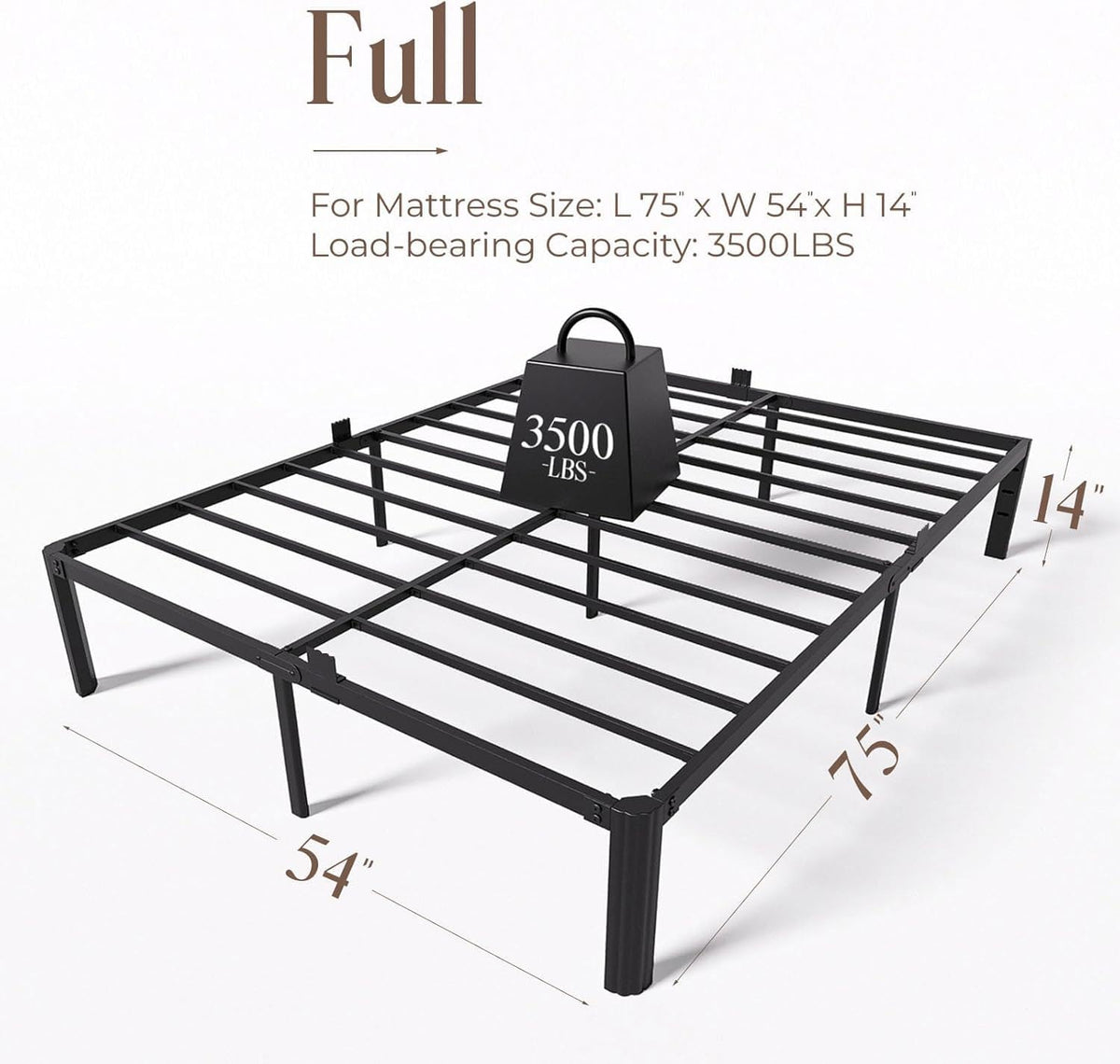 14 Inch Heavy Duty Metal Bed Frame N164448