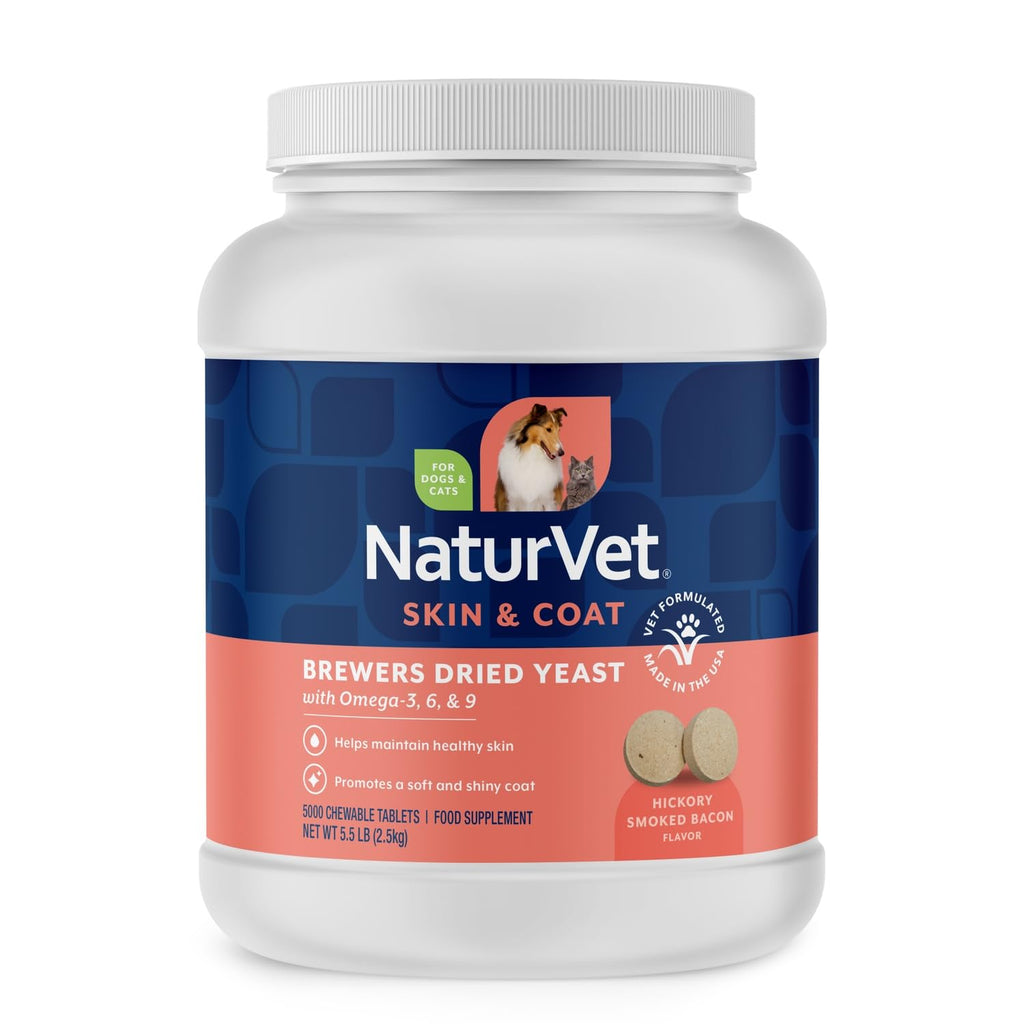 Brewer's Dried Yeast Chewable Tablets with Omegas for Dogs & Cats Z286