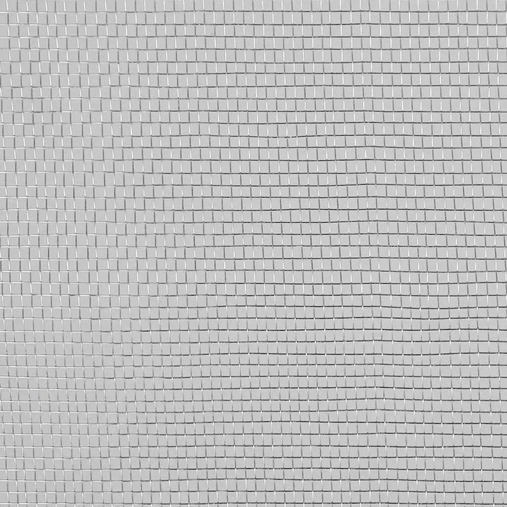 Aluminum Mesh Screen 39.4"x196.9" Silver P58414