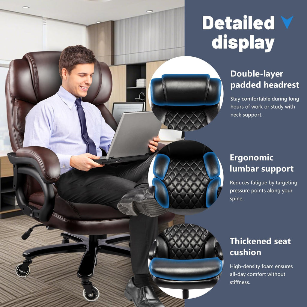 Big and Tall Heavy Duty Executive Office Chair with High Back X94554