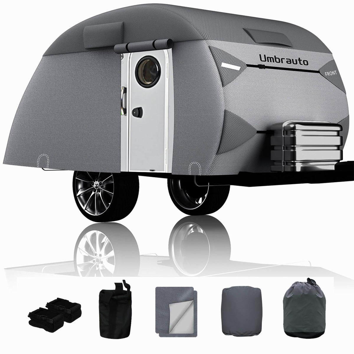 12-15 Camper 7 Layers Waterproof Teardrop Trailer Cover L4882
