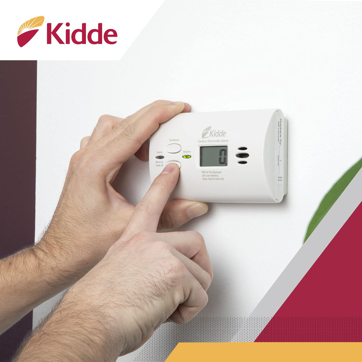 Carbon Monoxide Detector, AA Battery Powered CO Alarm H6643