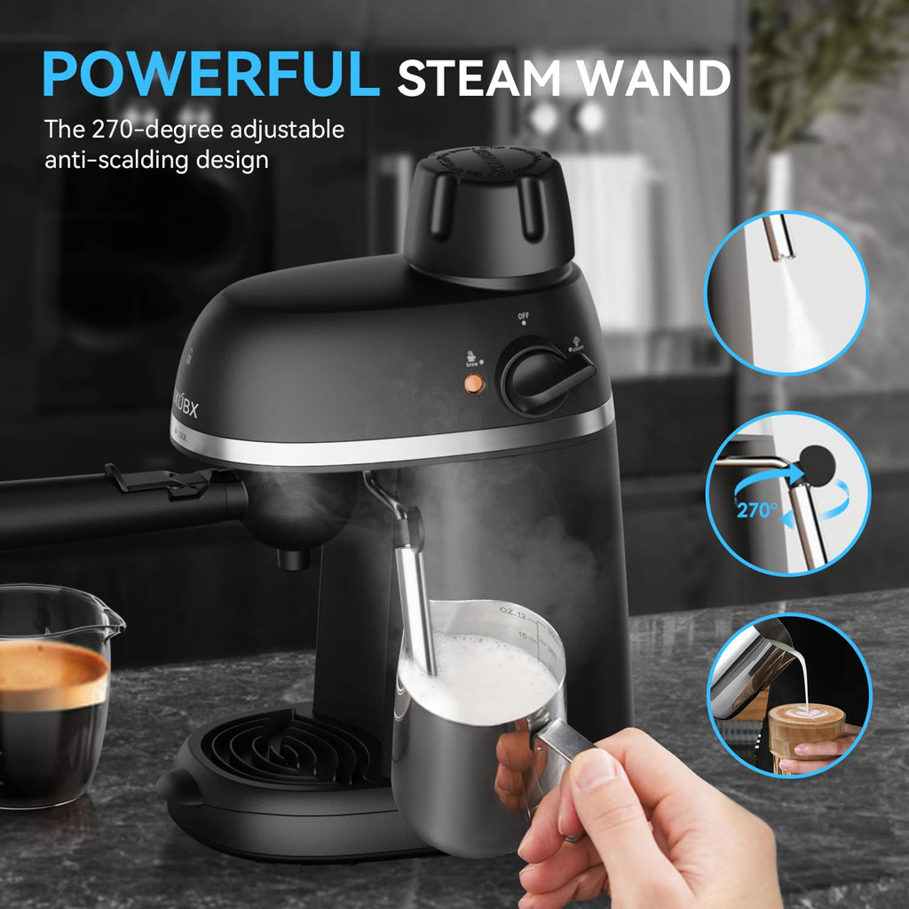 Compact Espresso & Cappuccino Machine with Steam Wand F30549