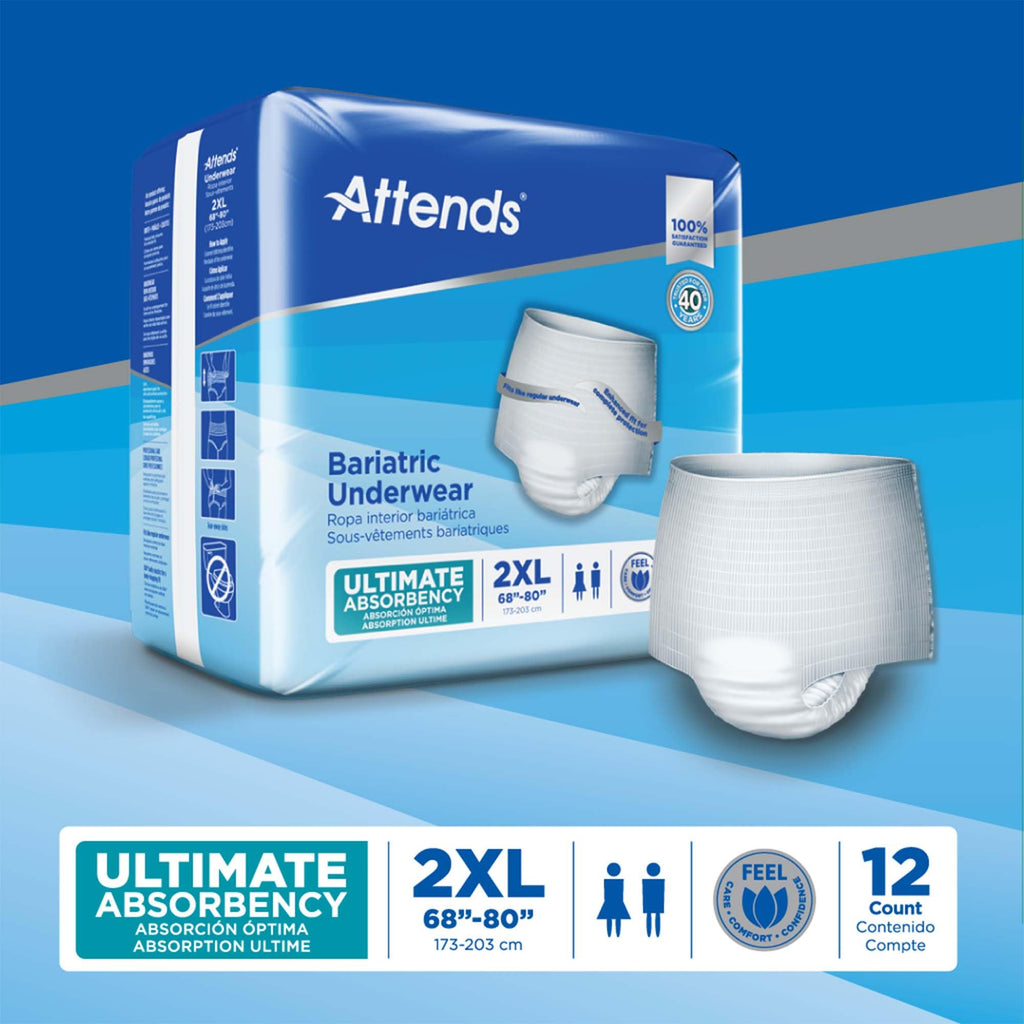 2X-Large Adult Incontinence Underwear, 12 ct E20888