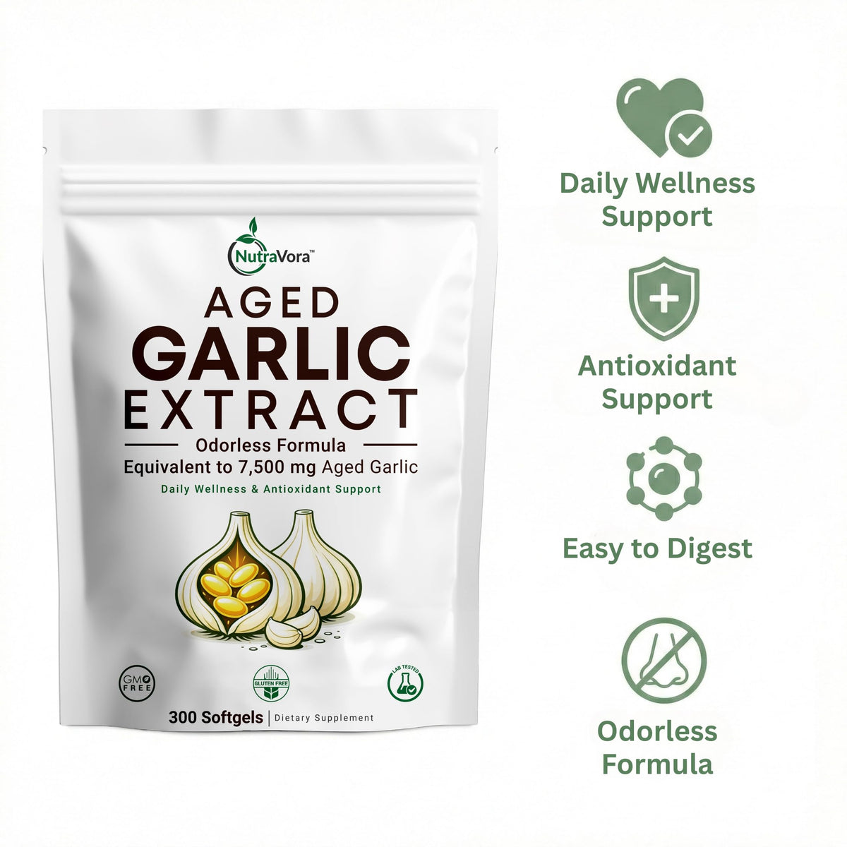 Aged Garlic Extract Softgels, 300 Softgels N925675