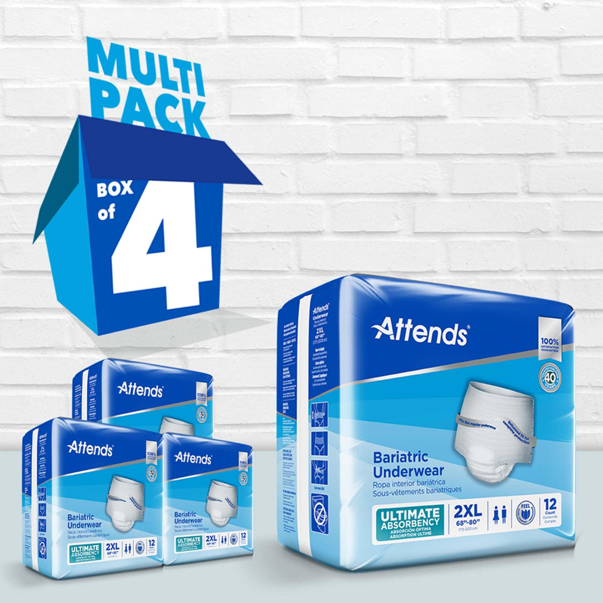 2X-Large Adult Incontinence Underwear, 12 ct E20888