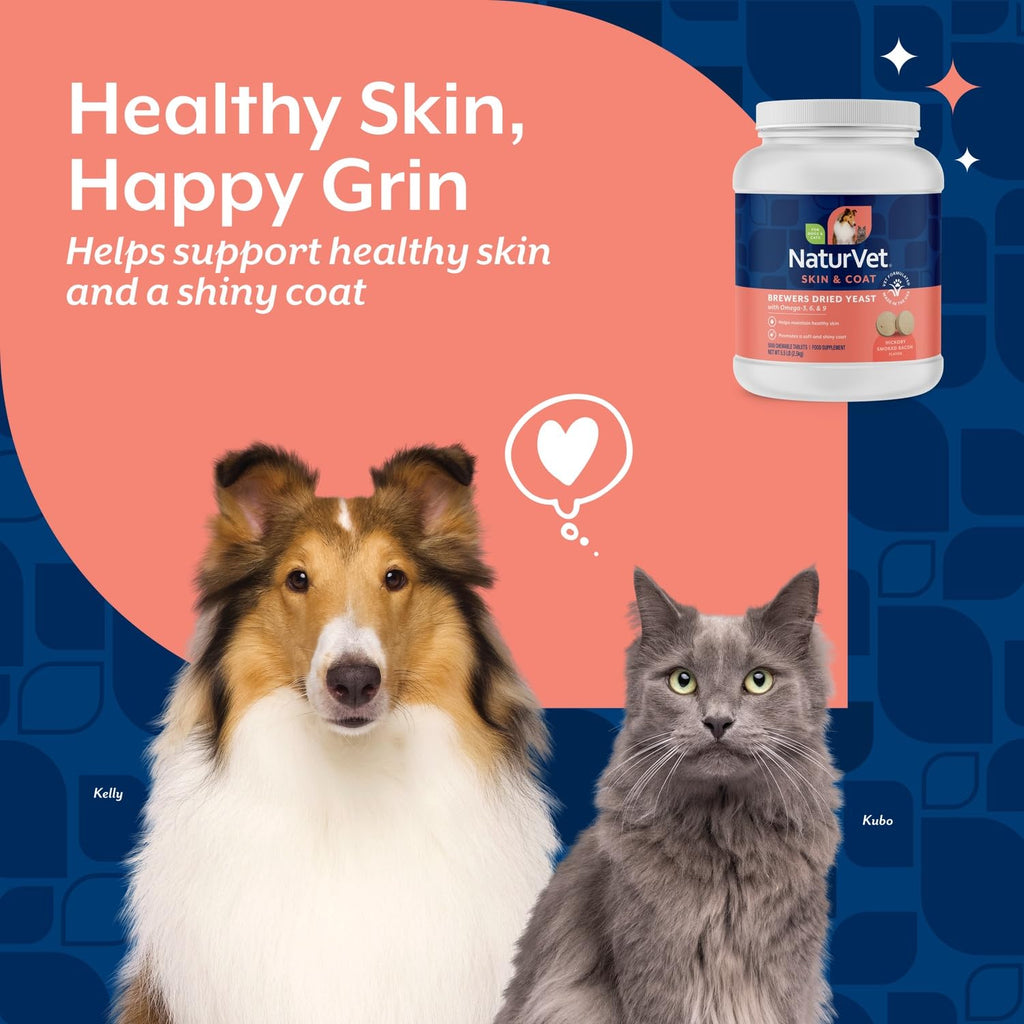 Brewer's Dried Yeast Chewable Tablets with Omegas for Dogs & Cats Z286