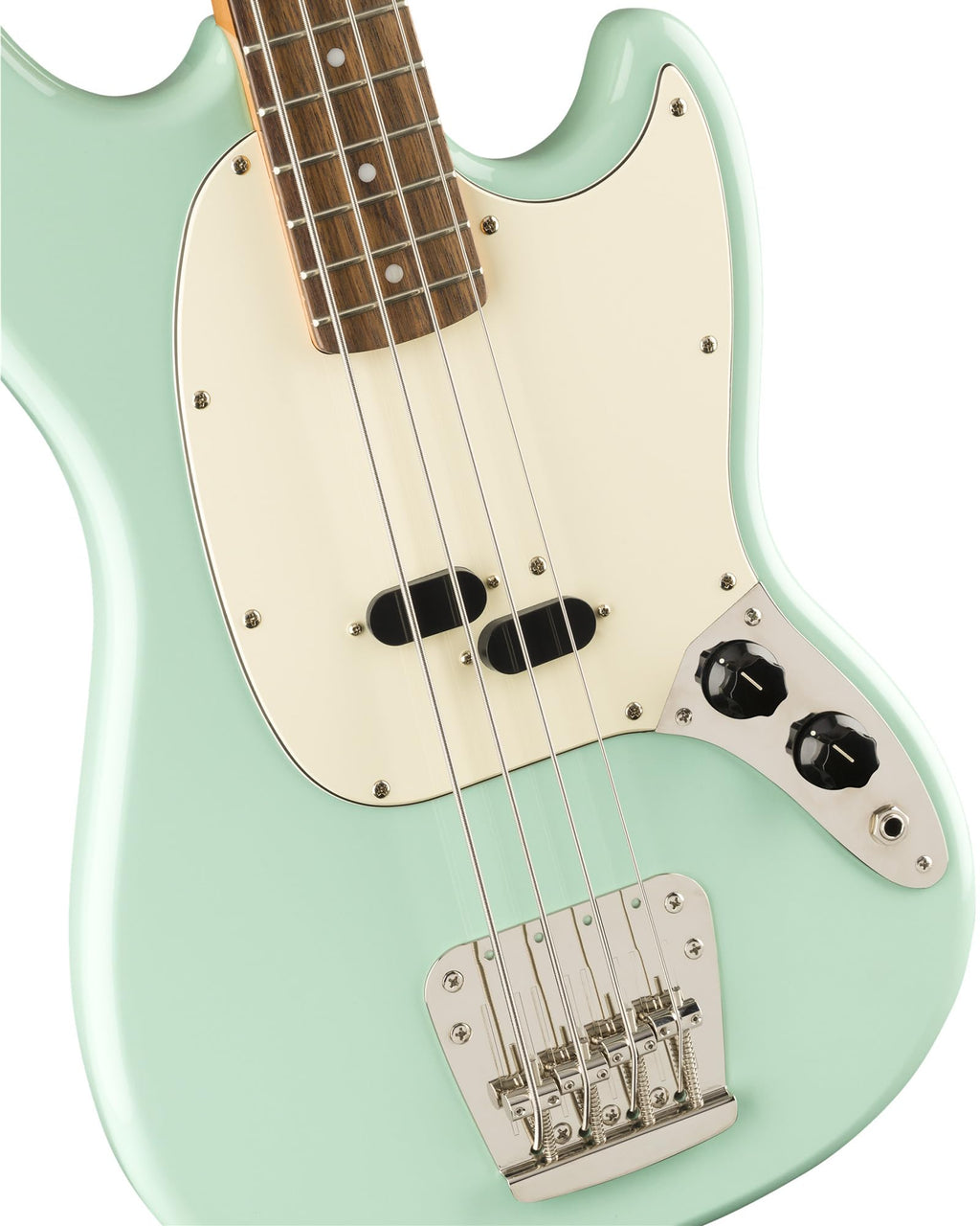 Surf Green Electric Bass Guitar with Instrument Cable, Tuner, Strap E16302