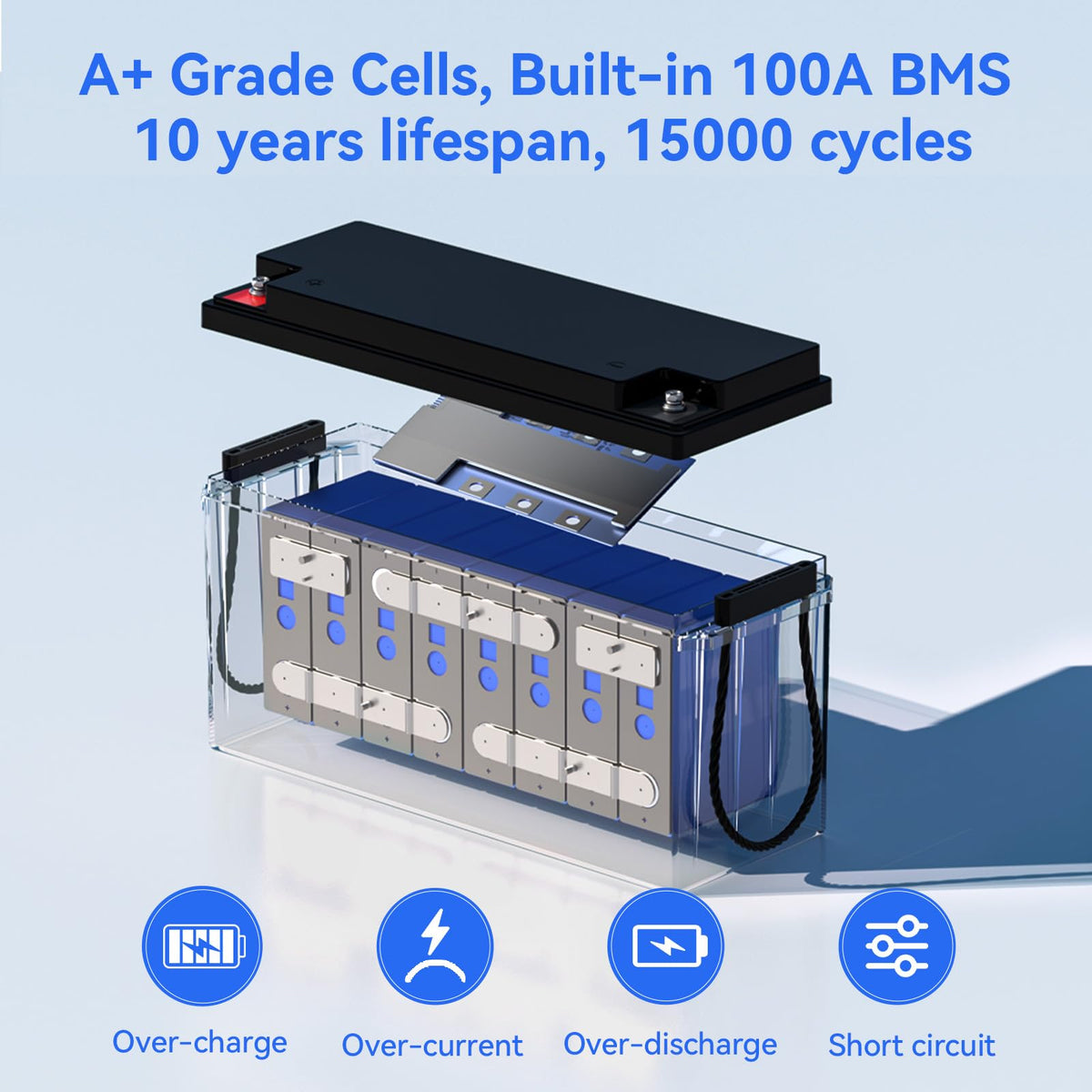 24V 100Ah LiFePO4 Battery Q53876