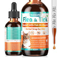 Flea and Tick Prevention for Cat with Vitamins Fish Oil 2 fl oz V29506