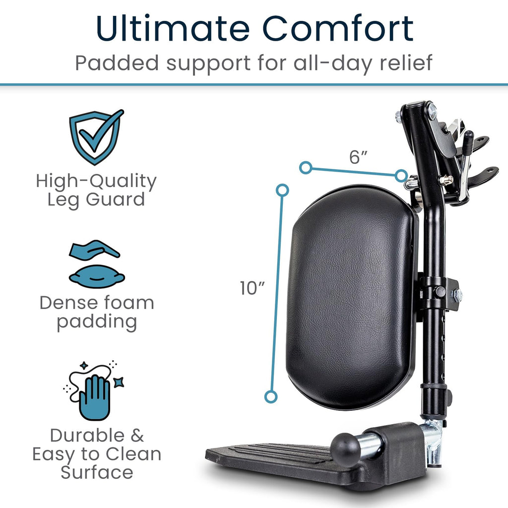 Elevating Wheelchair Footrests with Padded Calf Pads (2 Pack) G52720
