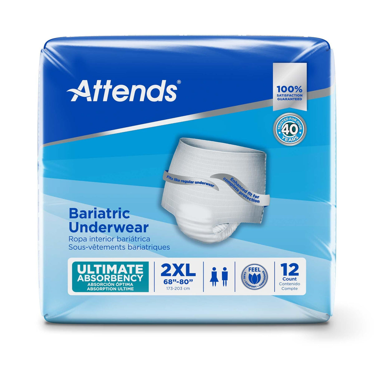 2X-Large Adult Incontinence Underwear, 12 ct E20888