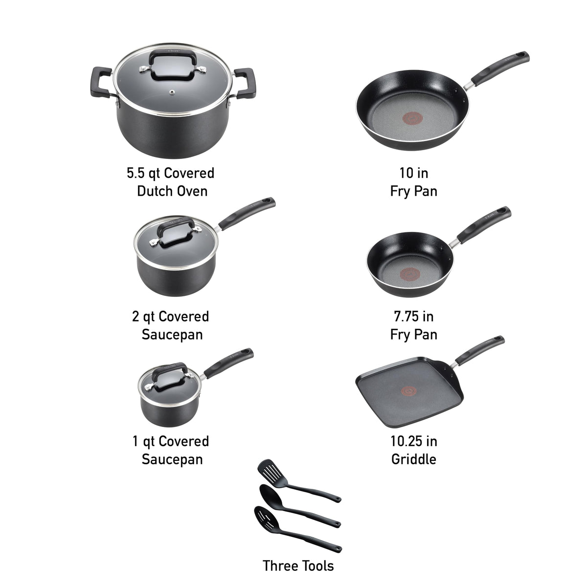 12 Piece Nonstick Cookware Set P39167