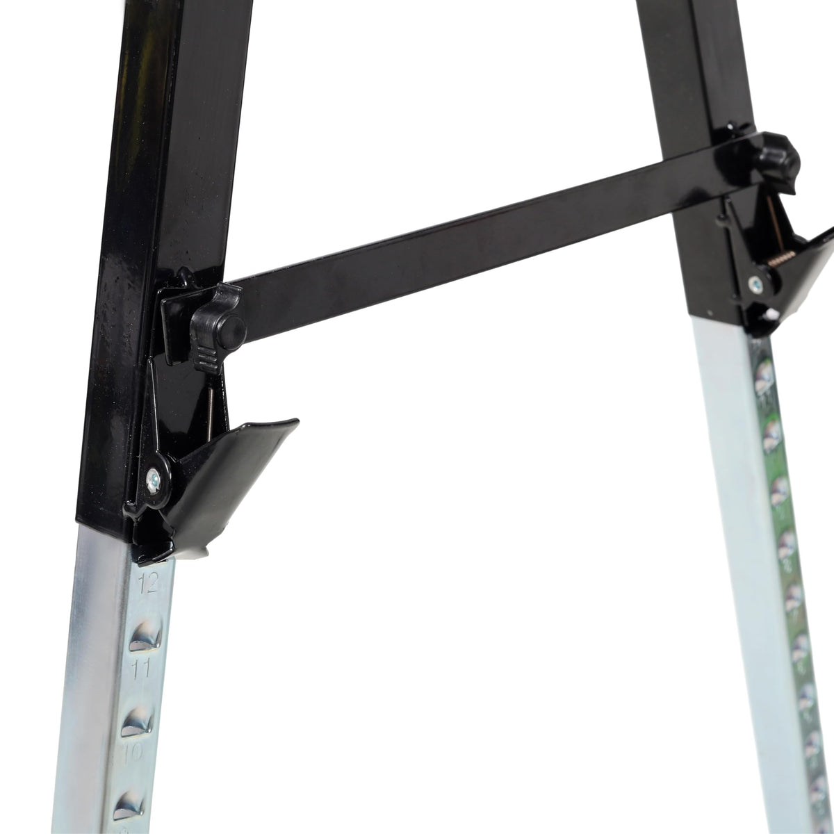 2 Pack Heavy Duty Steel Folding Sawhorse with Carry Handle V7621