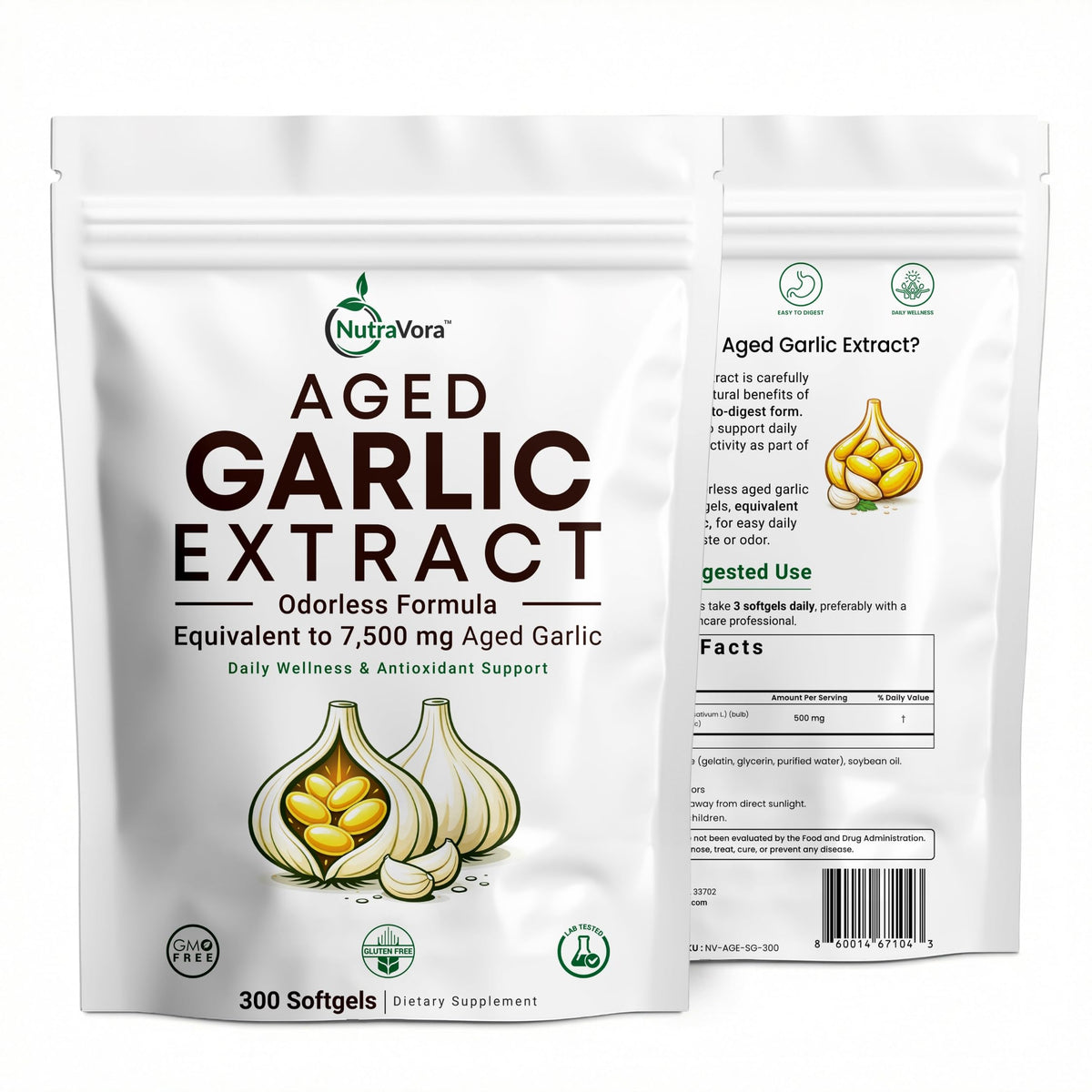 Aged Garlic Extract Softgels, 300 Softgels N925675