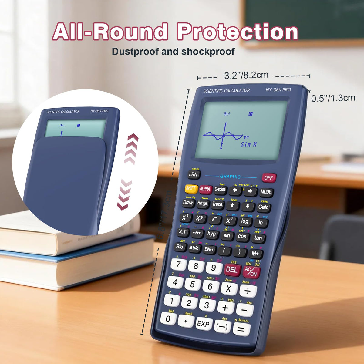 Scientific Calculator 360 Functions Multi-Line 13 Digit M984348