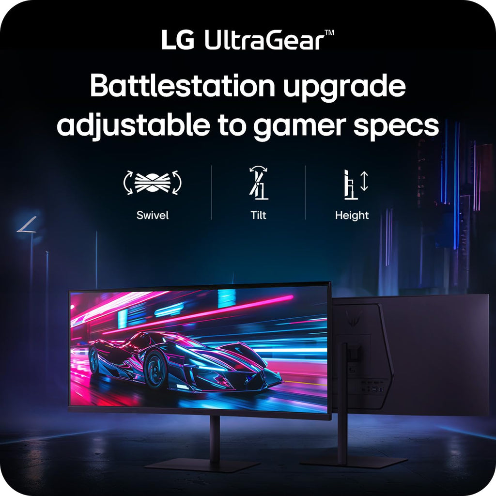 34-Inch Curved Gaming Monitor, 240Hz, 1ms, WQHD, Black U1307